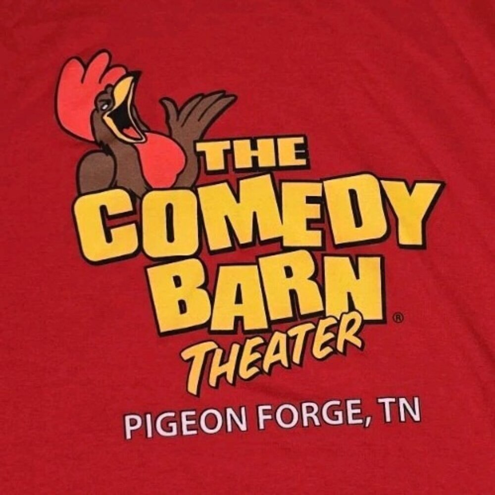 Comedy Barn Theater Pigeon Forge Tennessee Club T-Shirt Mens XL Rooster Chicken - Picture 4 of 7